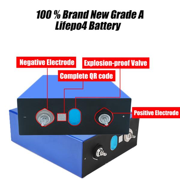 EU Stock Poland Warehouse 3.2V 304Ah LiFePO4 Prismatic Cells for Solar Energy Storage 6000 Cycles CE/UN38.3 Certified