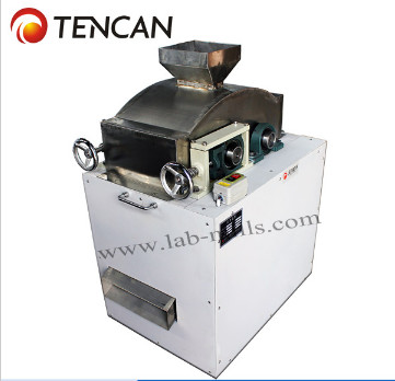 Tencan 1.5KW 300 KGS/Hour Corundum Double Roller Crusher For Ore Limestone Coal