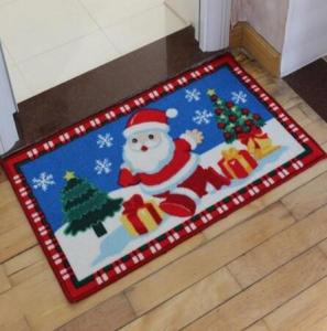 China Happy Christmas Anti Slip Bath Floor Mat In Nylon Material, Best Gift For Kids,Size 40*60CM on sale