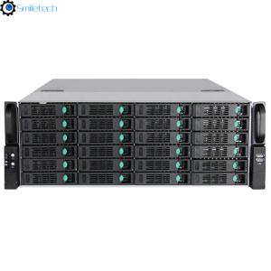 Quality H.265 128CH 4K 5MP 24 SATA HDD 640M incoming bandwidth intelligent analysis function NVR network security system for sale