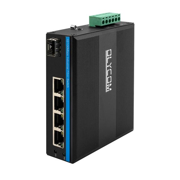 Buy 5 Port Unmanaged Industrial Ethernet Switch ,  40Gbps Rugged Network Switch at wholesale prices