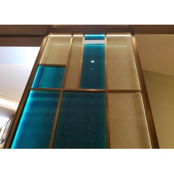 Stainless Steel Architectural Mesh Grills Decorative Metal Mesh Screen For Restraunt Decoration