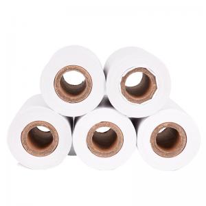 57*40mm Thermal Till Receipt Paper Roll Smooth Touch Clear Color Performance