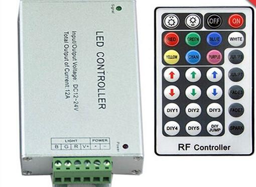 Buy DC12-24V Wireless 28 key rf remote rgb controller at wholesale prices