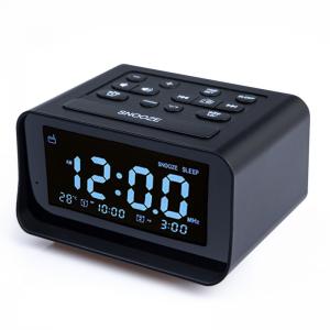 Quality Home Hotel LED Clock Radio , Portable Desk Radio With USB Port for sale