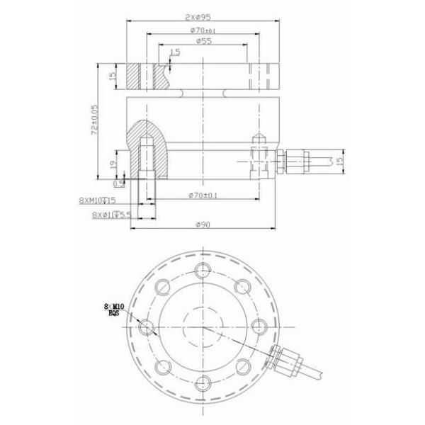 5t Alloy Steel Column Load Cell