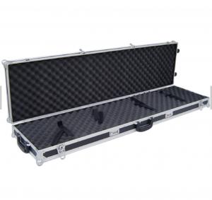 China Black Aluminum Hard Rifle Case , Army Gun Carrying Case For Packing Guns on sale