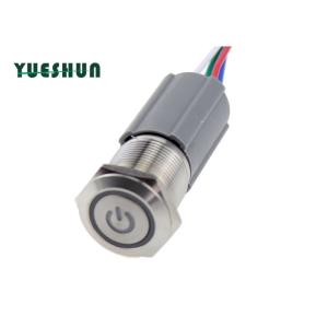 Pigtail Connetor Led 19MM IP65 SS Push Button Switch