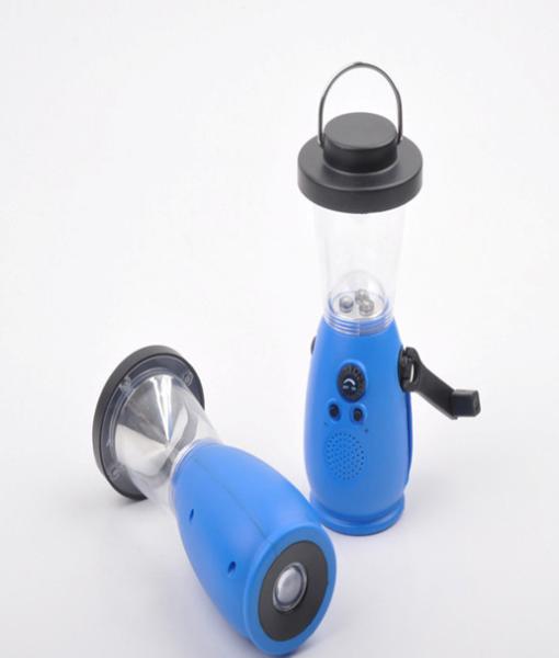 Buy Outdoor use dynamo flashlight with FM/AM radio function at wholesale prices