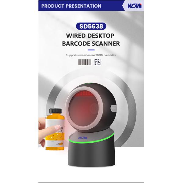 A SD5637 High Quality Desktop 2d Omnidiredtional Qr Barcode Reader