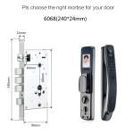 Glomarket Smart Tuya Wifi Door Lock Built-in Camera Work with App Cat Eye
