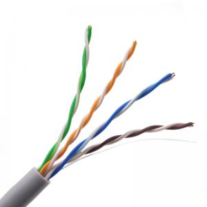 China Gray PVC 1000ft CAT5E Ethernet Cable Utp Bare Copper Ethernet Cable on sale