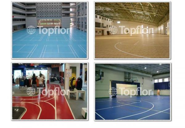 PVC Sports Flooring For Indoor Basketball Court Use