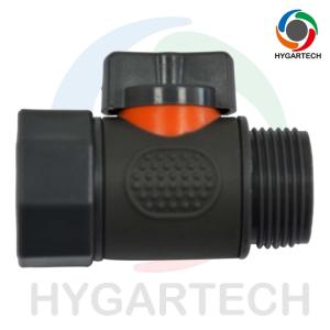 Quality Plastic Garden Ball Valve BSP Male X Female Threaded End 3/4'' Connector For Gardening And Car Washing Use for sale