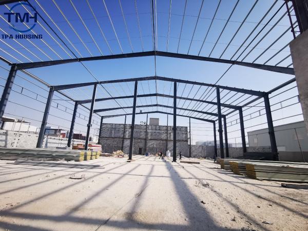 Buy Prefab Steel Garage Building Galvanized Metal Frame Structure Architecture For Workshop at wholesale prices