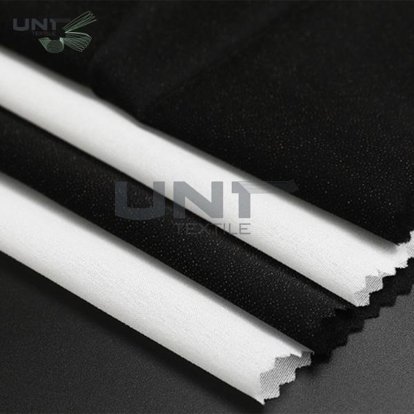 Chiffon Suit Coating Plain Woven Interlining Textile Double Side 30D * 30D