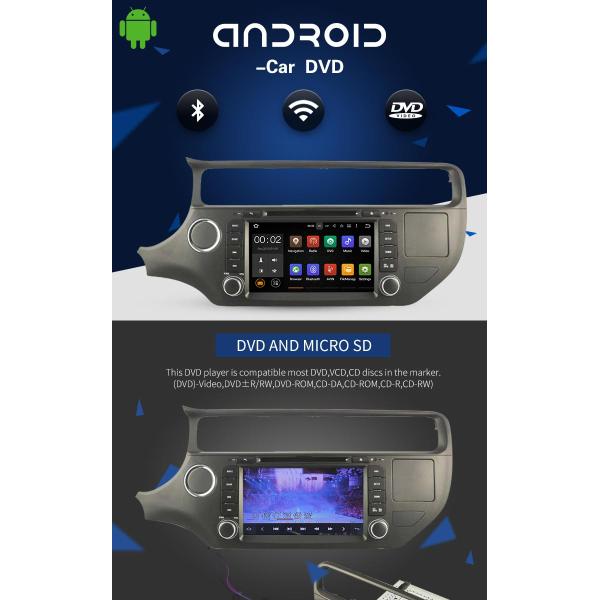 PX3 4core Android Car DVD Player Navigation DVD Player For KIA RIO With Mirror Link