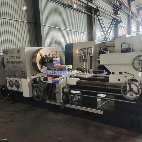 Buy Hot Selling New Heavy Duty QK1332 Metal Cnc Pipe Threading Lathe Machine For Pipe Processing at wholesale prices