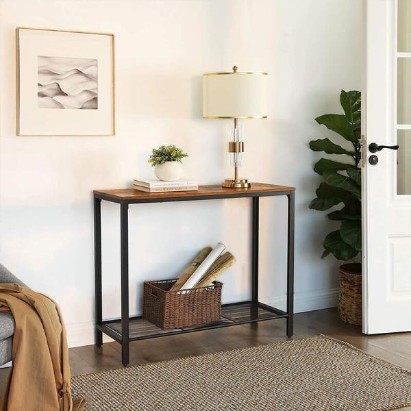 Industrial Console Table, Rustic Sofa Table, Particleboard Console Table,