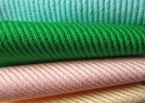 Quality High Fastness Heavy Cotton Twill Fabric With Pattern Diagonal Parallel Ribs for sale