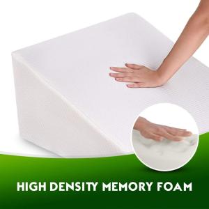 Folding Wedge Support Pillow , Soft Memory Foam Triangle Pillow 60 * 40 * 18cm Size