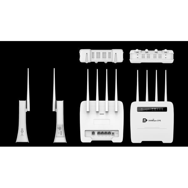 Unlock 300Mbps Cat 6 CPE 4G LTE Modem CPE Wifi Router Wireless LTE 4G WiFi Router With 4000mah Battery