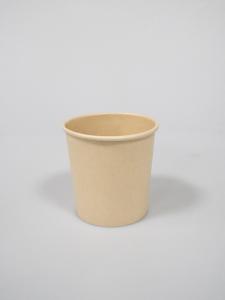 Quality Bamboo Fiber Paper Soup Cup Compostable Biodegradable Coating for sale