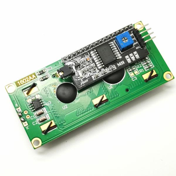 Buy I2C Interface 16x2 Character LCD Display Blue 5V 4 Pins Number at wholesale prices