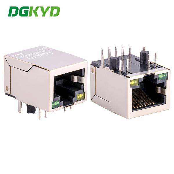 Buy 90 Degree Direct Insertion RJ45 Connector Lightning Protection With Light Shielding Interface DGKYD111B339AB2A1DFL at wholesale prices