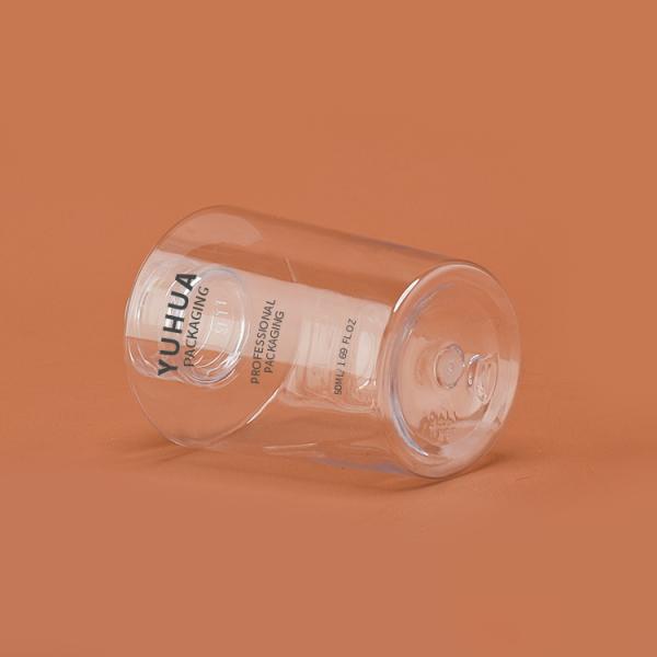 PET 50ml 100ml Empty Foundation Plastic Pump Bottle Hot Stamping