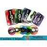 760pcs Acrylic Premium Bronzing Casino Poker Chip Set For Entertainment for sale