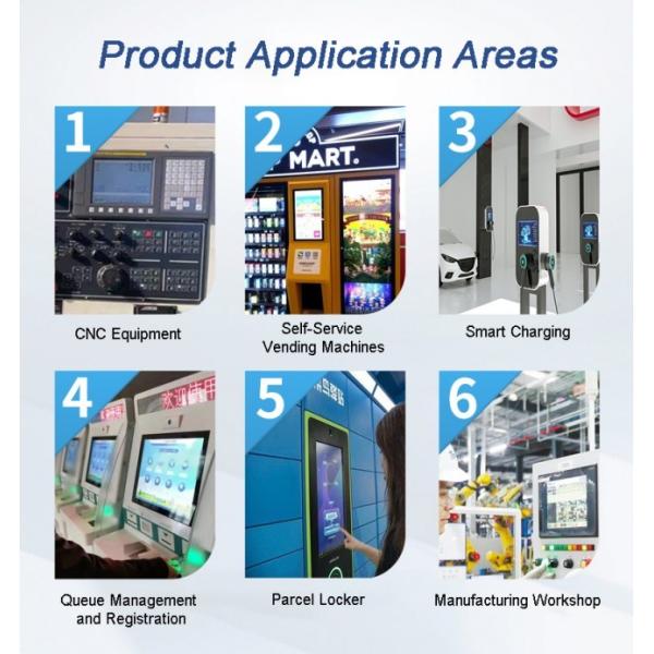 21.5 Inch Rack-mounted Server Monitor Touches Panel Pc I3 I5 I7 RS232 RS485 GPIO Touch Screen All in One Industrial PC