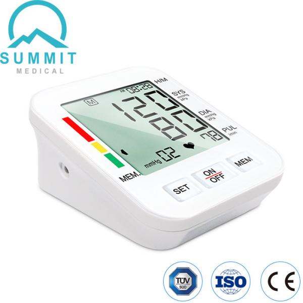Buy Upper Arm Blood Pressure Monitor Machine With LCD Display And 99X2 Sets Memory at wholesale prices