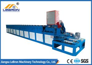 Quality Yellow Blue color High strength smooth straight door frame cold roll forming machine automatic type PLC system control for sale