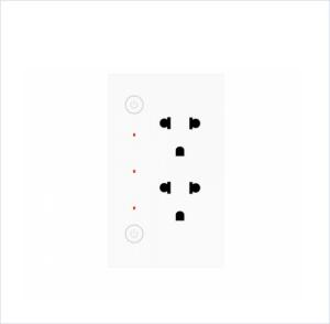 Smart Home Intelligent Dedicated Wireless Wifi Smart Plug Wall Mounted Double Hole Multi Pin Switch Socket