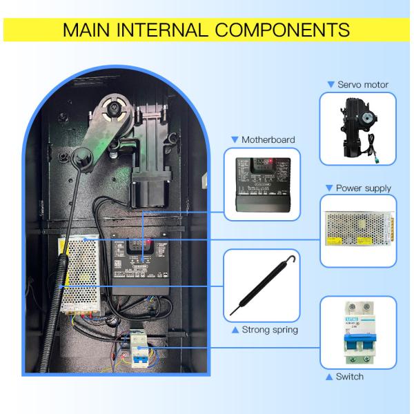 HCW Automatic Security Electric Gate Lpr Parking Gate System Flood Barrier With Led Light