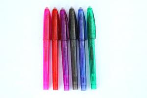 China Custom Logo 20 Colors 0.5mm / 0.7mm Erasable Gel Pens With Steal Allow Tip on sale