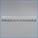 M2.6 Screws Fixed Push Pull Connection Non Fused Terminal Block 12 Ways T04-12S