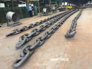China ABS DNV BV R3 R3S R4 R4S R5 Offshore Mooring Chain , Stud Link Mooring Chain on sale