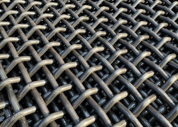 Buy Heavy Duty Carbon Mild Steel  45#  65mn Viberating Mine Sieving Crimped Wire Sand Quarry Stone Rock Mining Screen Mesh at wholesale prices