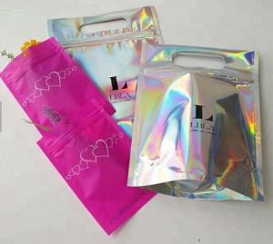 Quality Bagease Multiple Use Candy Pack Holographic Clear Front Packaging Zipper Bag Wholesale Retail Heat Seal Bag For Popcorn for sale