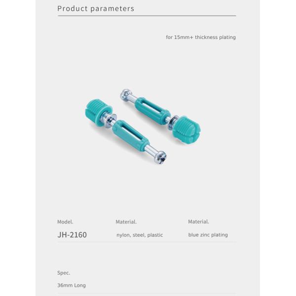 36mm Length High Precision Furniture Cam Lock Screws Cam Bolt Screw