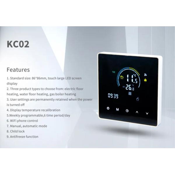 Tuya Wifi Programmable Smart Thermostat For Electric Water Floor Gas Boiler Heating