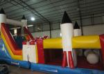 Inflatable shuttle obstacle challenge inflatable rocket obstacle course