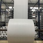 China Polypropylene Tubular Coated White PP Woven Sack Fabric Rolls 45cm 55cm 80cm for sale