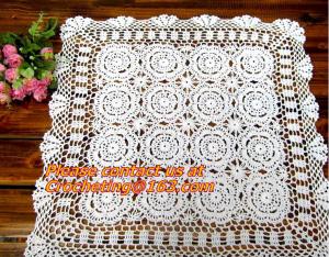 China round crochet tablecloth white round tablecloths, Corcheted Lace Table linen, Tablecloth on sale