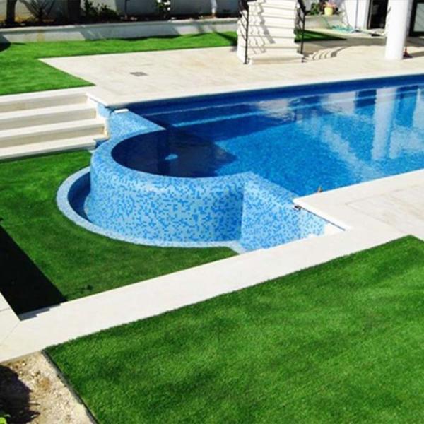 30mm Infiller Free Artificial Grass 15000 Detx Artificial Green Turf With Low Maintenance And High Durability