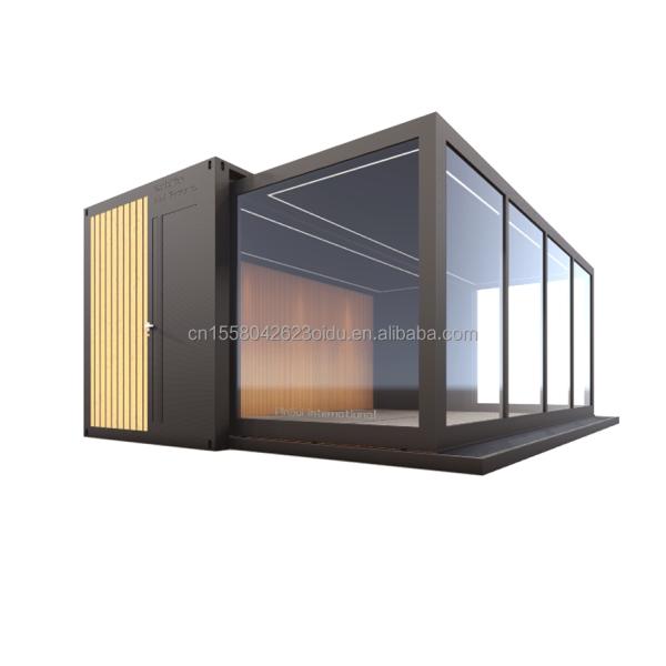 Wave Sandwich Panel 20ft Container Coffee House for Modern Design Style in Eu Expansion Garden Hotel