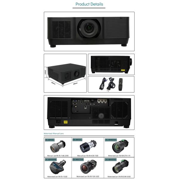 SMX 10000 Lumen 3LCD Laser Mapping Outdoor Building Large Venue Projection