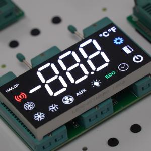 Quality Ultra Bright White Customized 3 Digit 7 Segment LED Display For Refrigerator/Freezer for sale